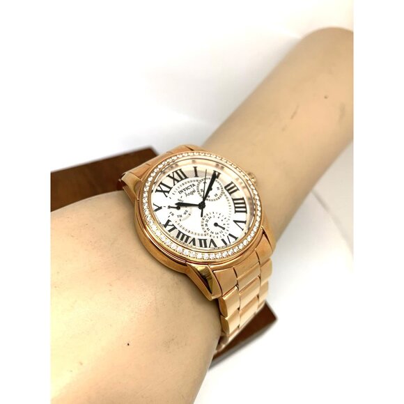 Invicta Women\'s Watch 21706 Angel Quartz Silver Dial Rose Gold Stainless Steel main image 10